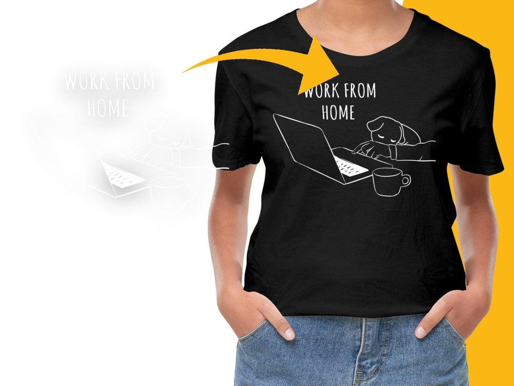 Funny Work From Home Dachshund Laptop PNG File - Teepew