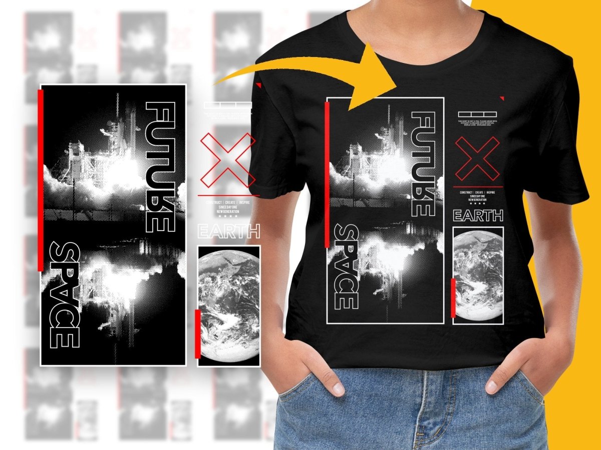 Future Space Themed Graphic PNG File - Teepew