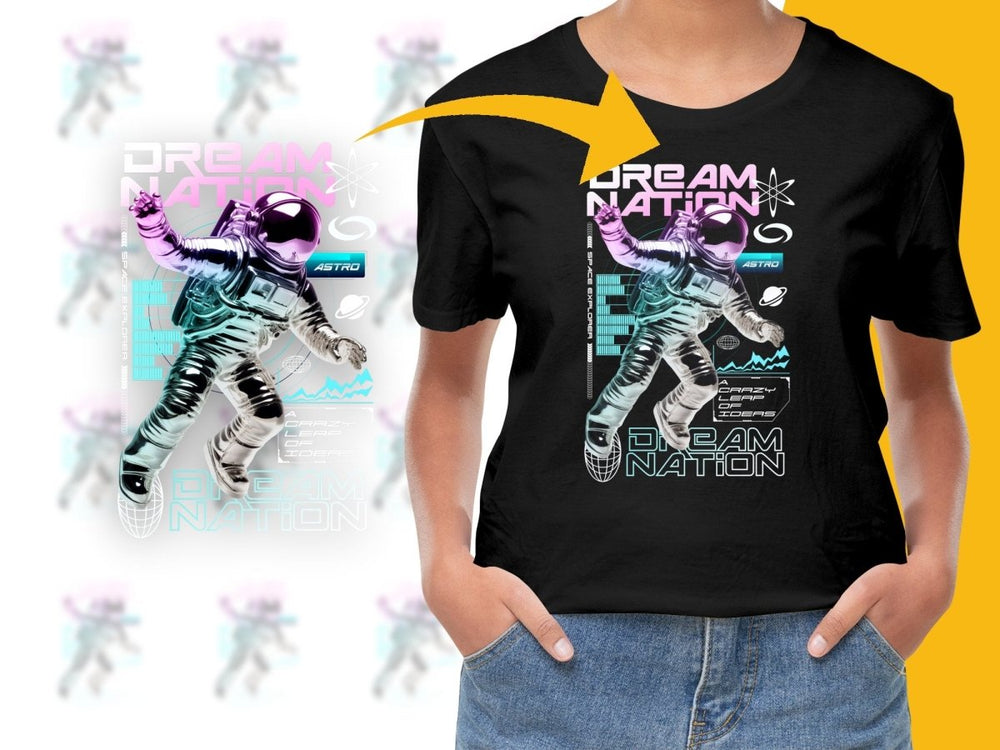 Futuristic Astronaut Dream Nation Graphic PNG File - Teepew