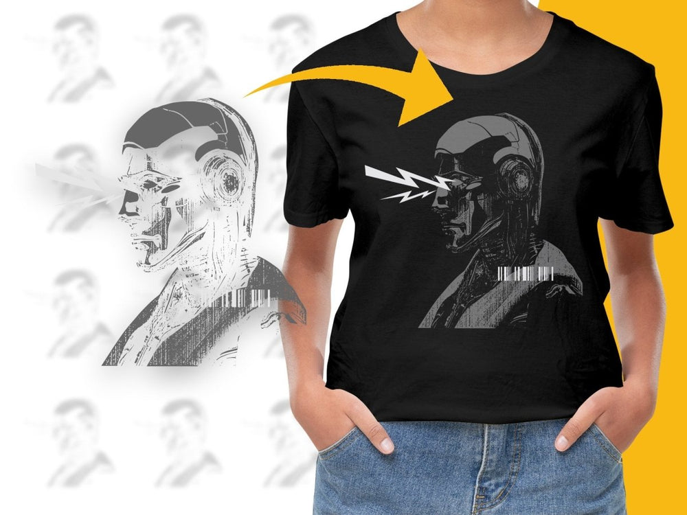Futuristic Cybernetic Robot Design Streetwear PNG File - Teepew