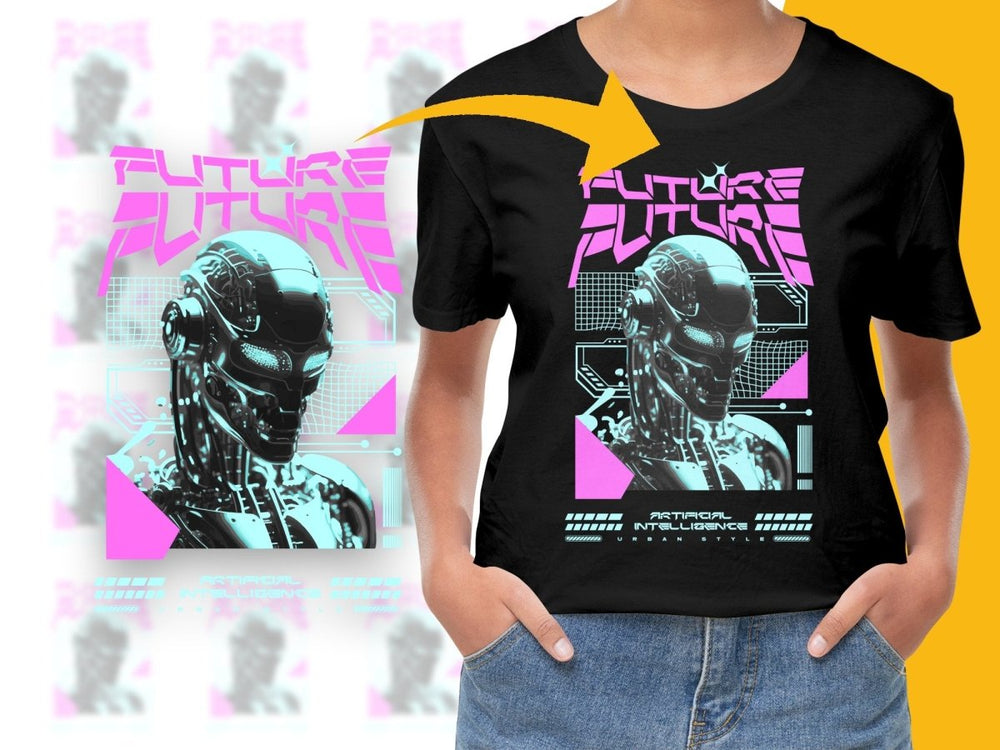 Futuristic Cyborg Design Urban Styles Graphic PNG File - Teepew