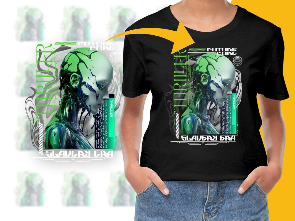 Futuristic Digital Design Thriller Graphic PNG File - Teepew