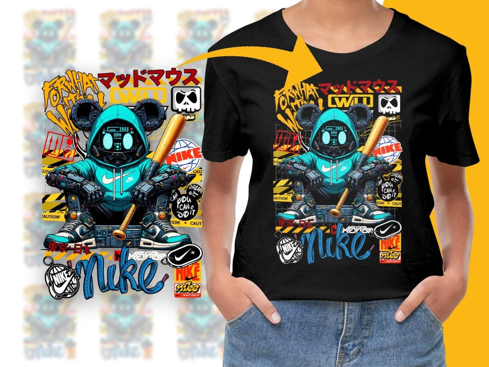 Futuristic Mad Mouse Urban Style Graphic PNG File - Teepew
