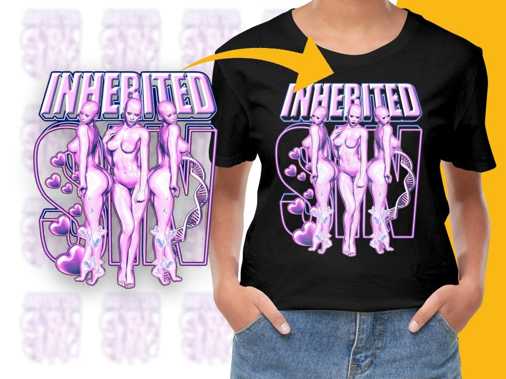 Futuristic Pink Human Figures Graphic Design PNG File - Teepew