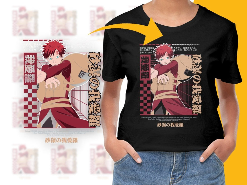 Gaara Anime Character Design Exclusive PNG File - Teepew