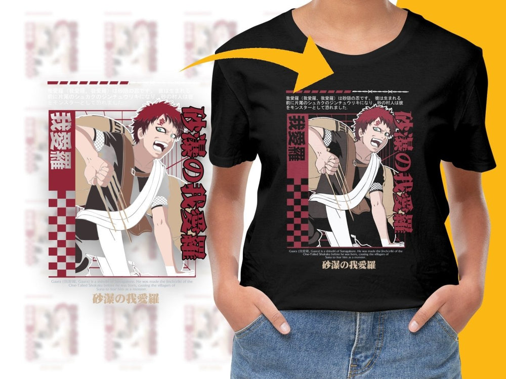 Gaara Iconic Shinobi Art Graphic PNG File - Teepew