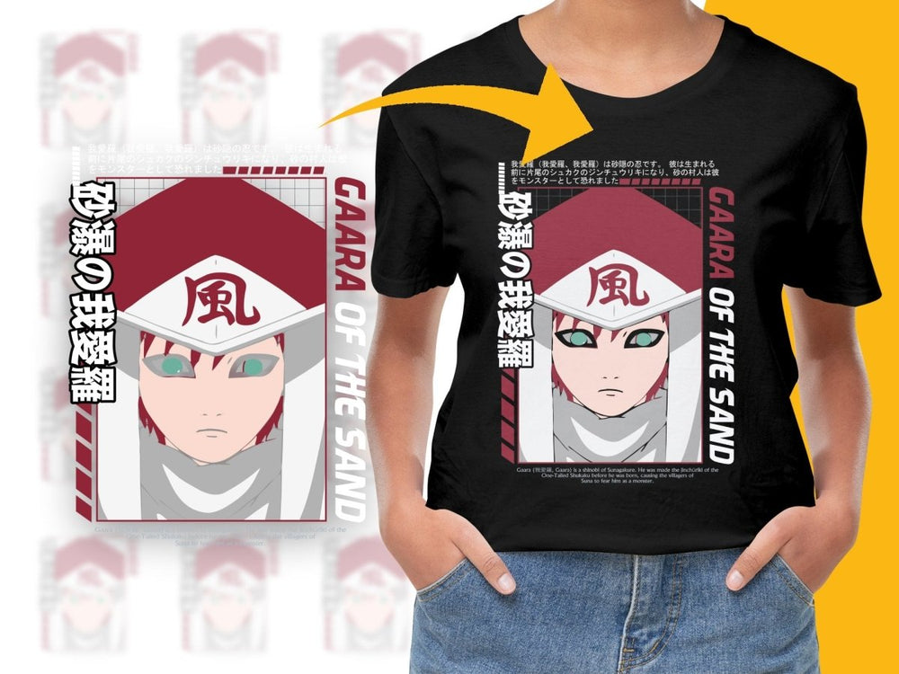 Gaara of the Sand Anime Character Graphic PNG File - Teepew
