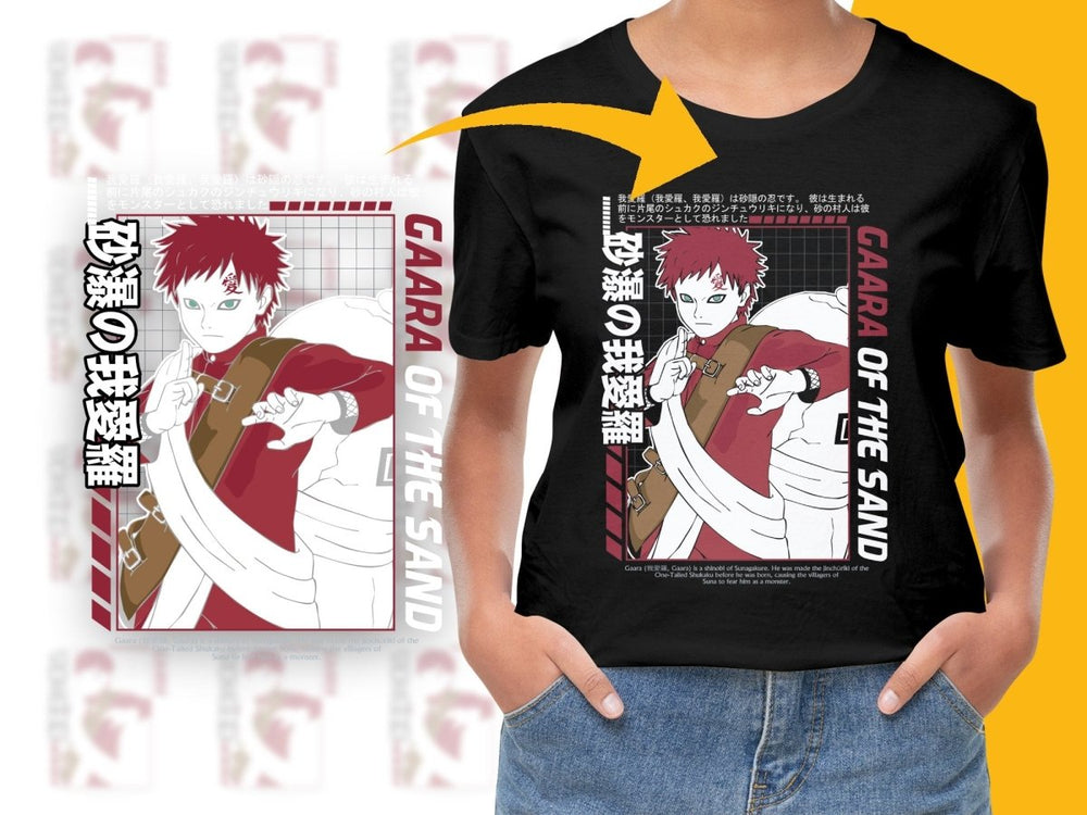Gaara of the Sand Anime Graphic PNG File - Teepew