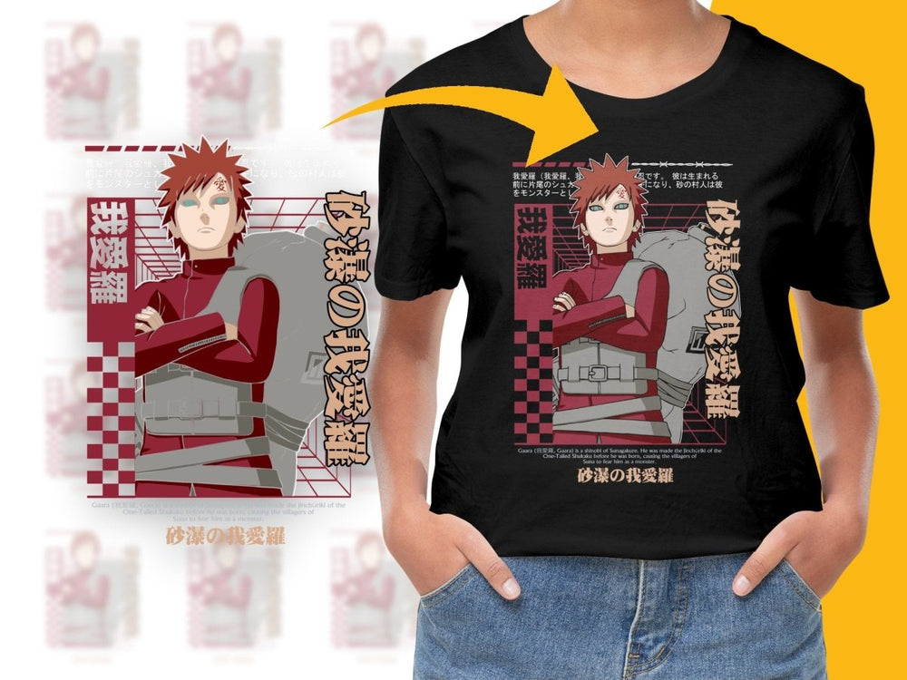 Gaara Powerful Shinobi Character PNG File - Teepew