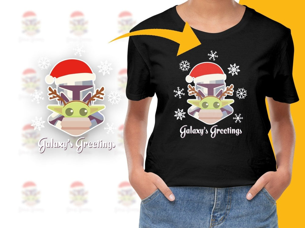 Galaxy Greetings Christmas Character Digital product - Teepew