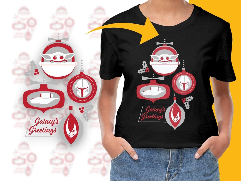 Galaxy's Greetings Baby Yoda Mandalorian Christmas PNG File - Teepew