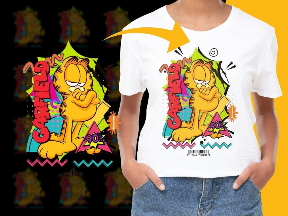 Garfield 90s Retro Art Graphic Print PNG File - Teepew