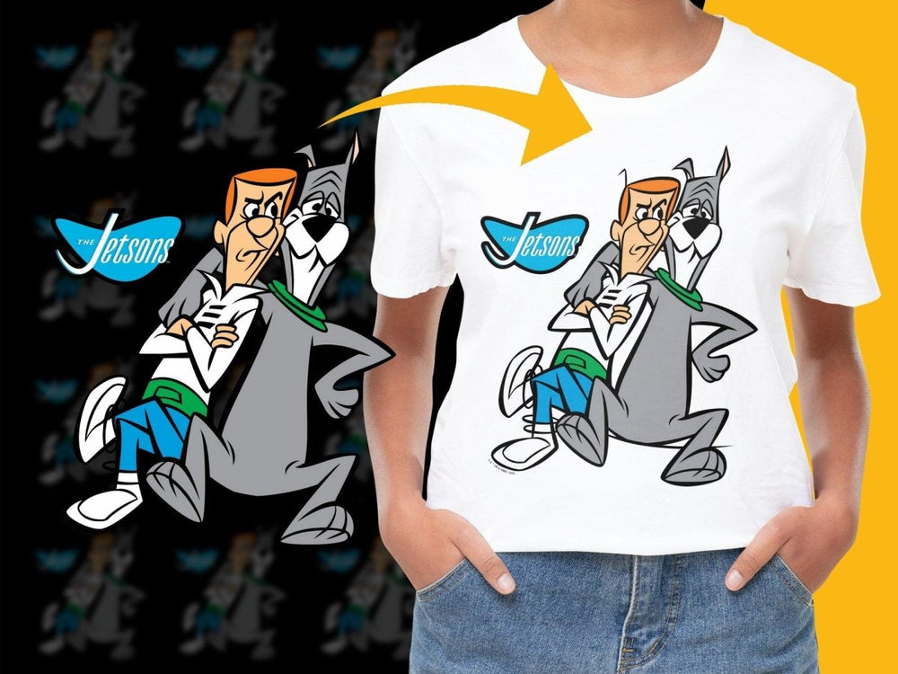 George Jetson and Astro Graphic Design PNG File - Teepew