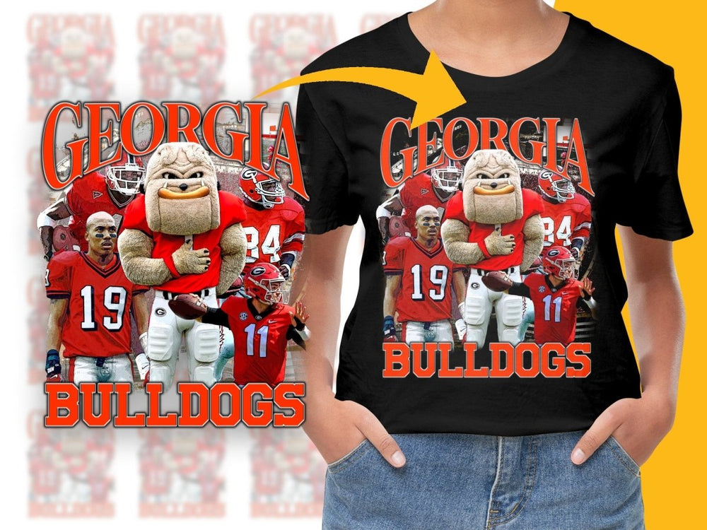 Georgia Bulldogs Featuring Team Players PNG File - Teepew