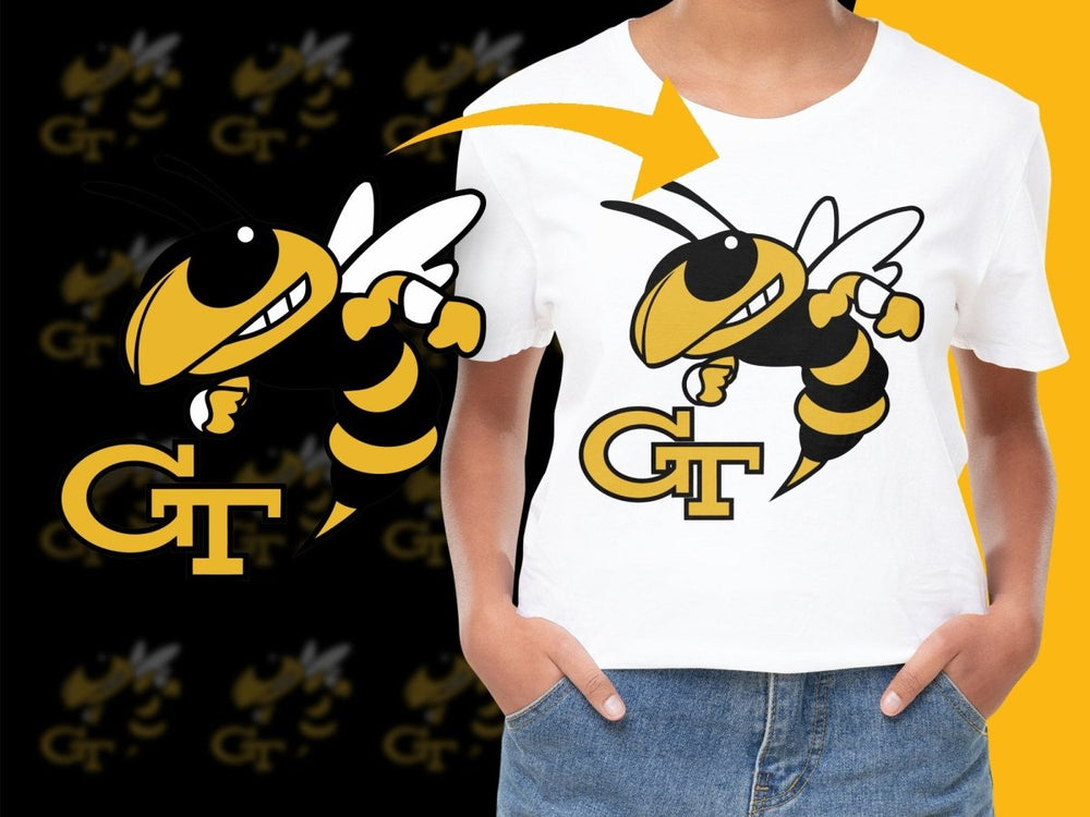 Georgia Tech Yellow Jackets College Football PNG File - Teepew