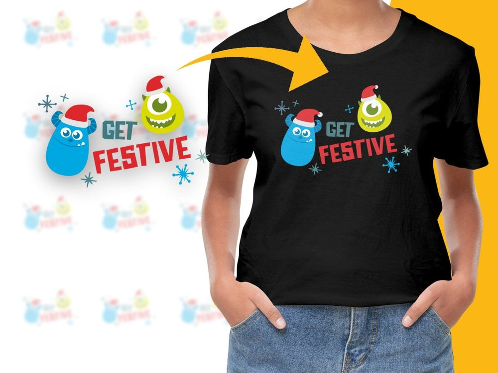 Get Festive Monsters Christmas Graphic Kids PNG File - Teepew