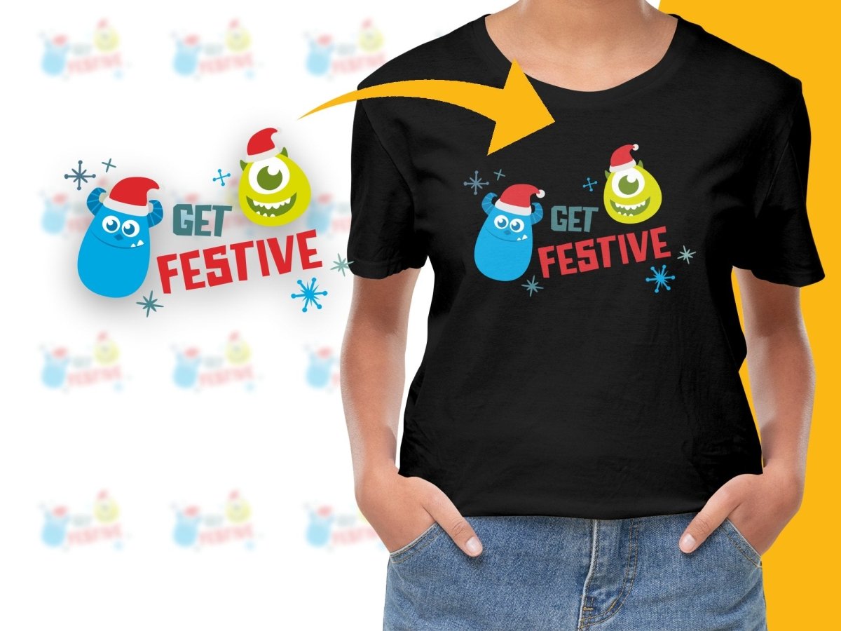 Get Festive Monsters Christmas Graphic Kids PNG File - Teepew