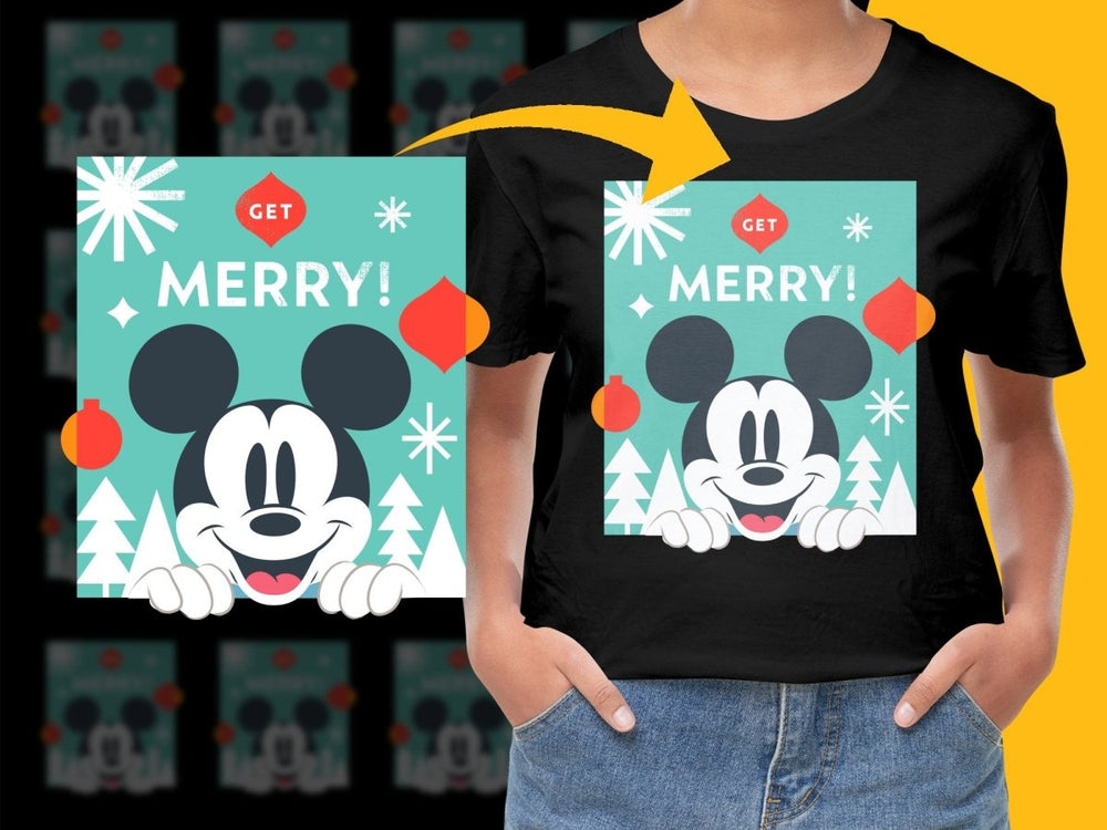 Get Merry Mickey Mouse Christmas PNG File - Teepew