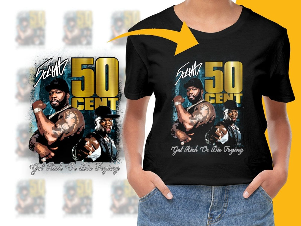 Get Rich Or Die Trying 50 Cent Signed PNG File - Teepew