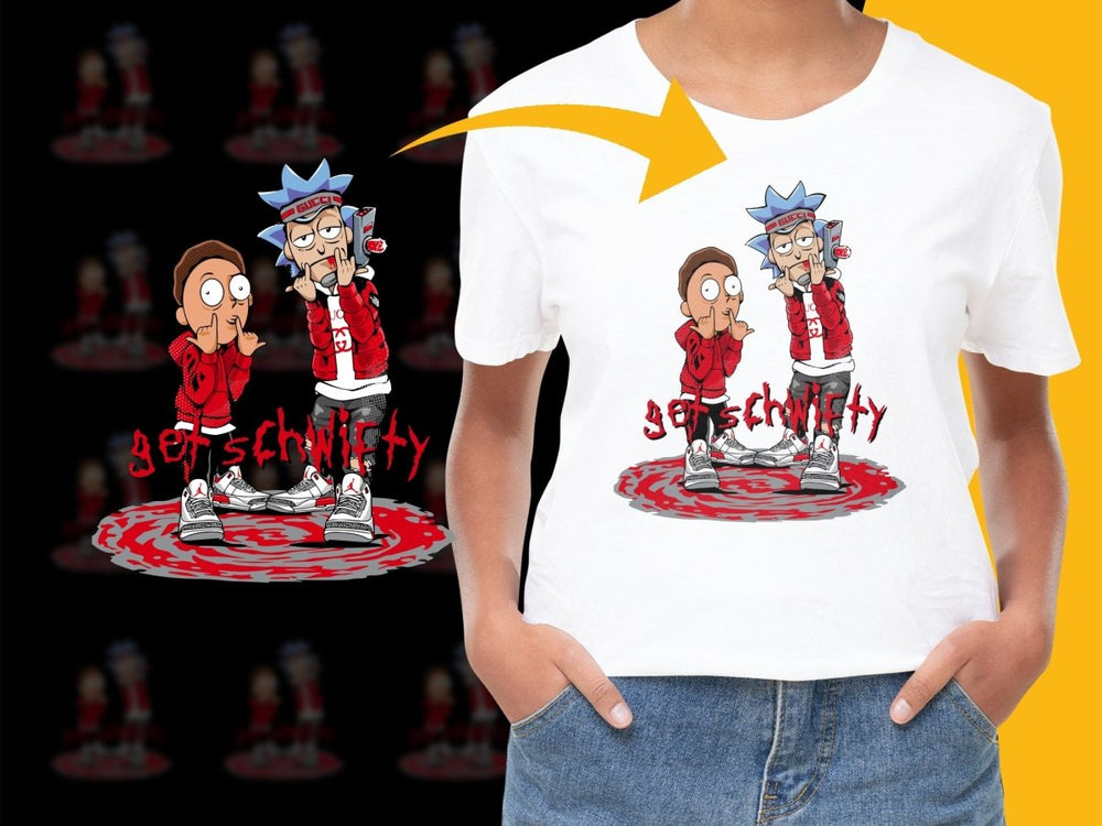Get Schwifty Streetwear Graphic Design PNG File - Teepew