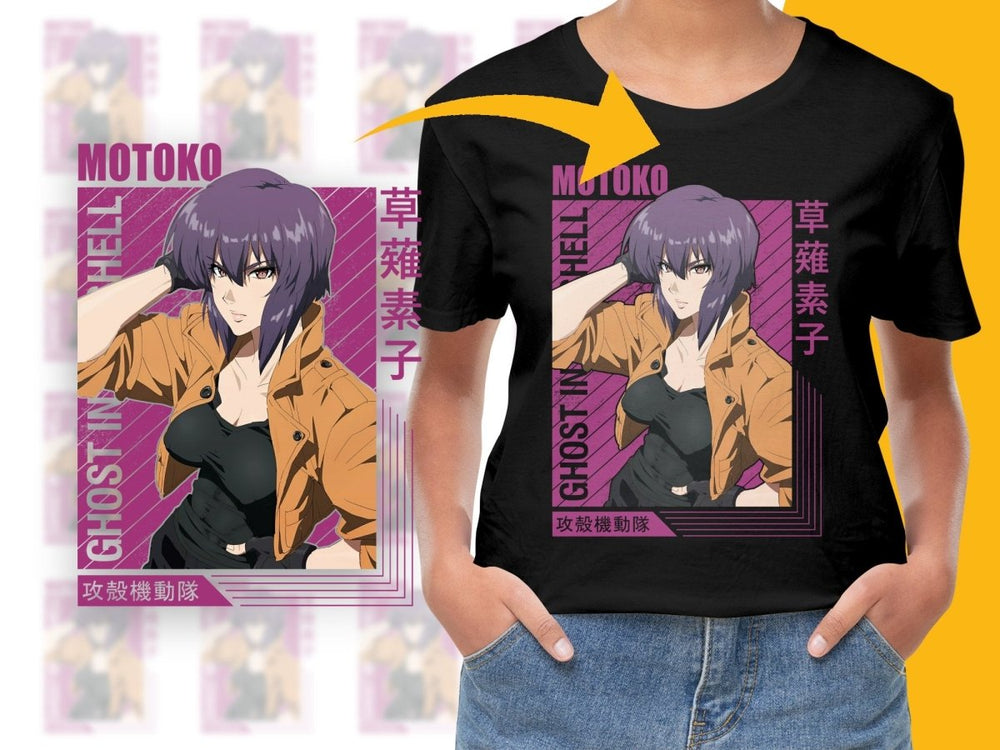 Ghost in the Shell Motoko Anime Character Art Digital - Teepew
