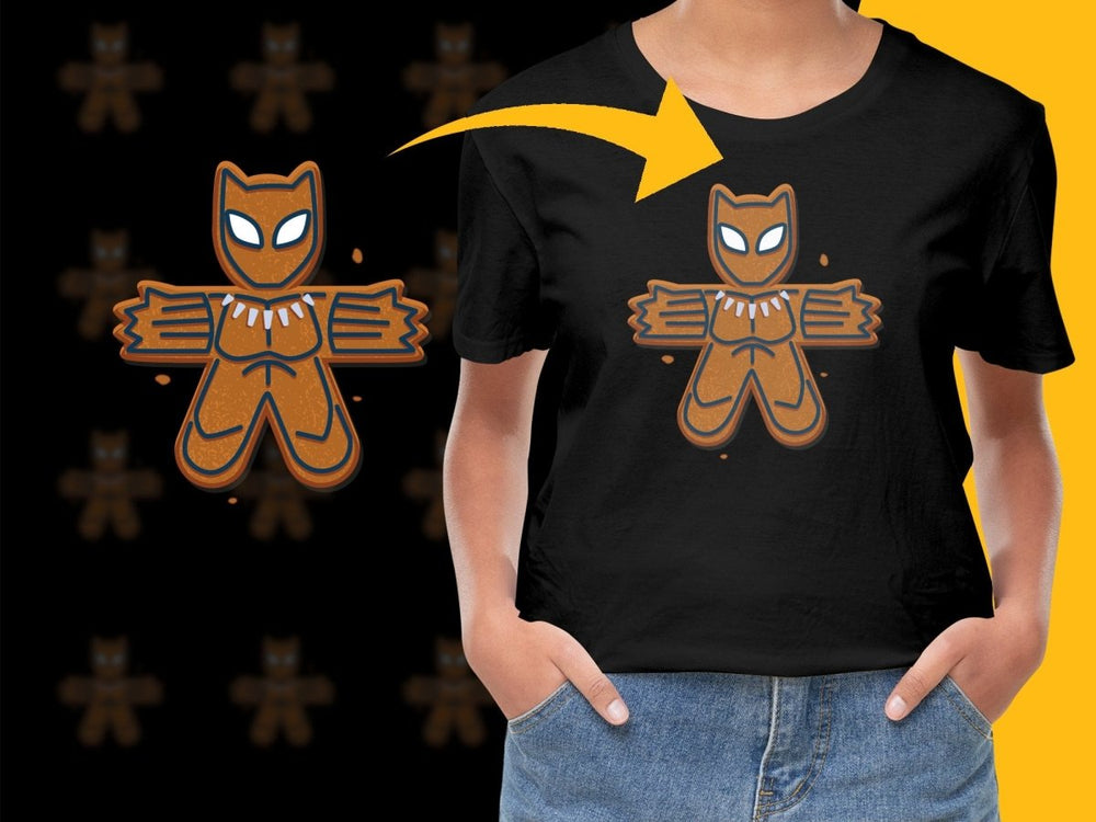 Gingerbread Panther Inspired Holiday PNG File - Teepew