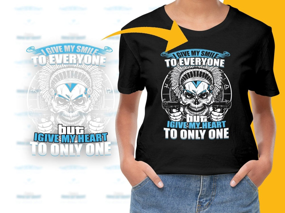Give My Smile To Everyone Give Heart To Only One PNG File - Teepew