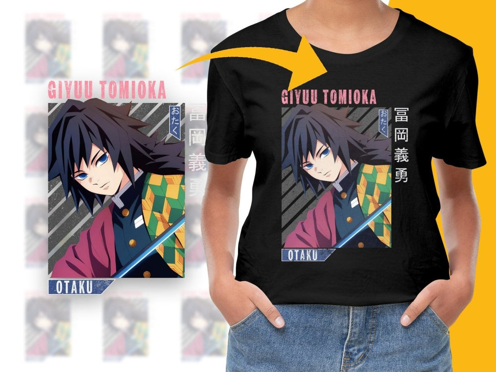Giyuu Tomioka Otaku Anime Character PNG Digital - Teepew