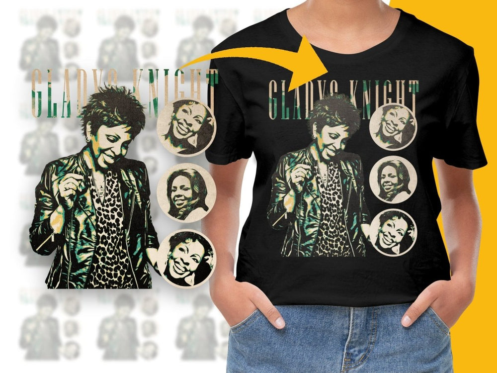 GLADYS KNIGHT Music Homage PNG File - Teepew