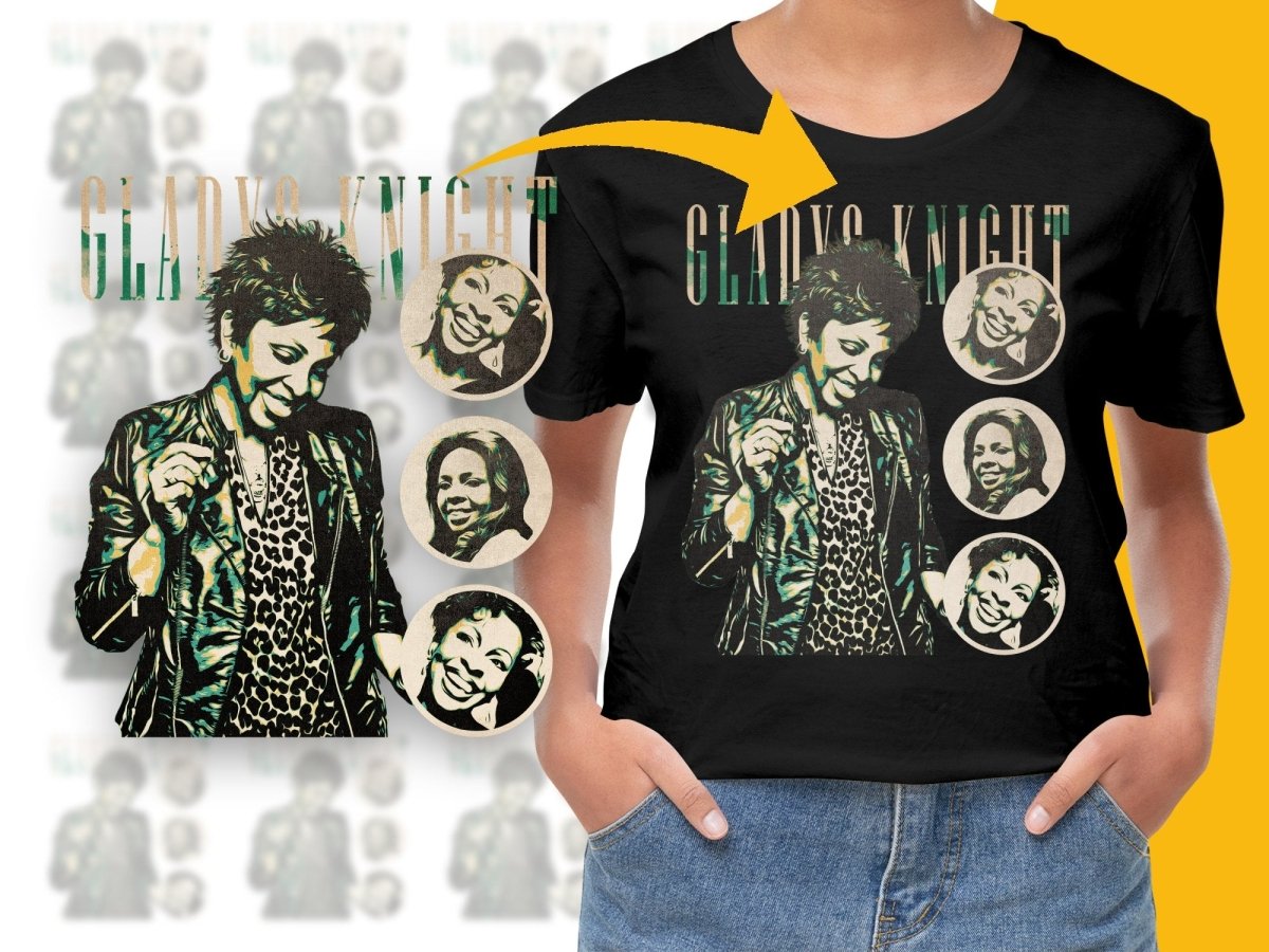 GLADYS KNIGHT Music Homage PNG File - Teepew