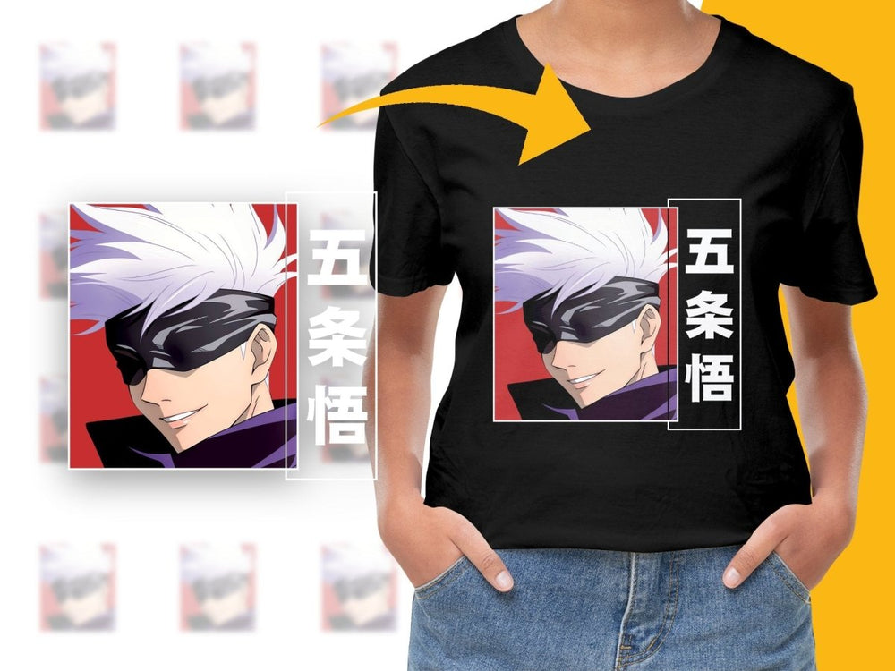 Gojo Satoru Anime Character PNG File - Teepew
