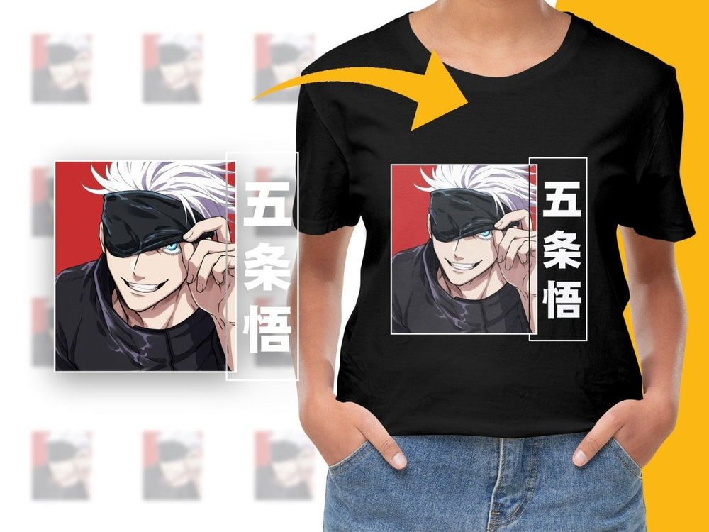 Gojo Satoru Anime Character PNG File - Teepew