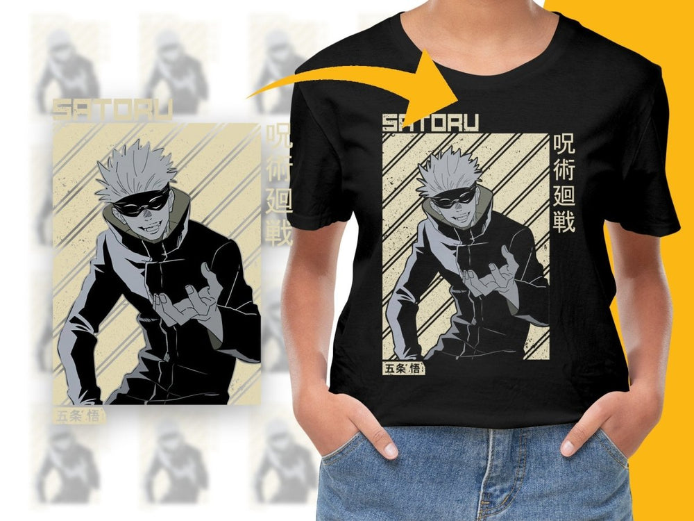 Gojo Satoru Anime Character PNG File - Teepew