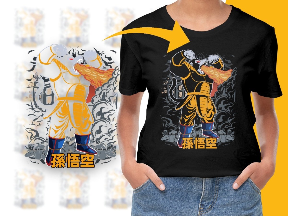 Goku Anime Character Graphic Men's PNG File - Teepew