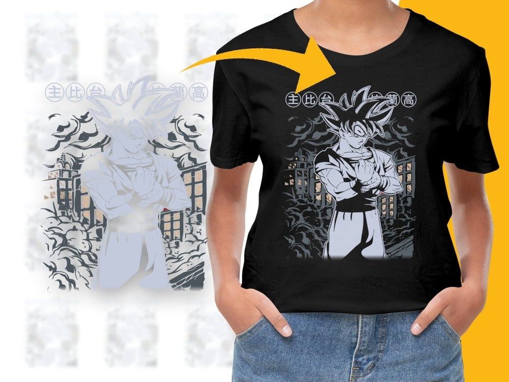 Goku Battle Stance Anime Design PNG File - Teepew