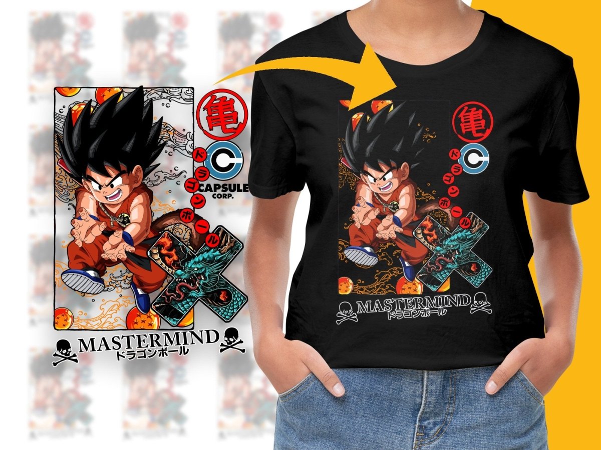 Goku Dragon Ball Capsule Corp Anime Graphic PNG File - Teepew