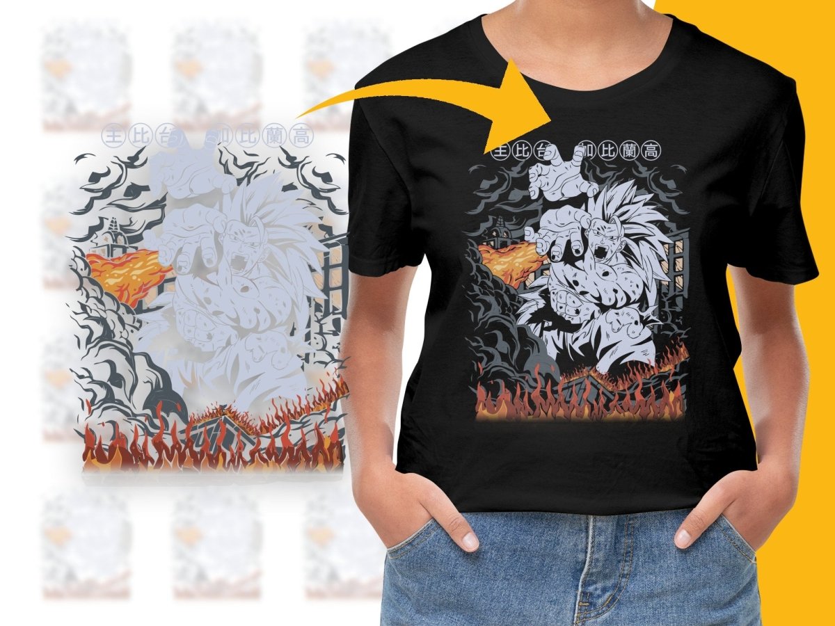 Goku Fighting Poster Art Cool Designer PNG File - Teepew
