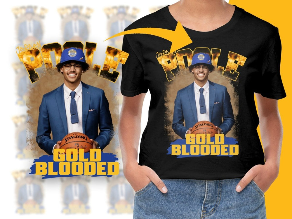 Gold Blooded Jordan Poole Golden State Warriors Basketball Star Bootleg PNG File - Teepew