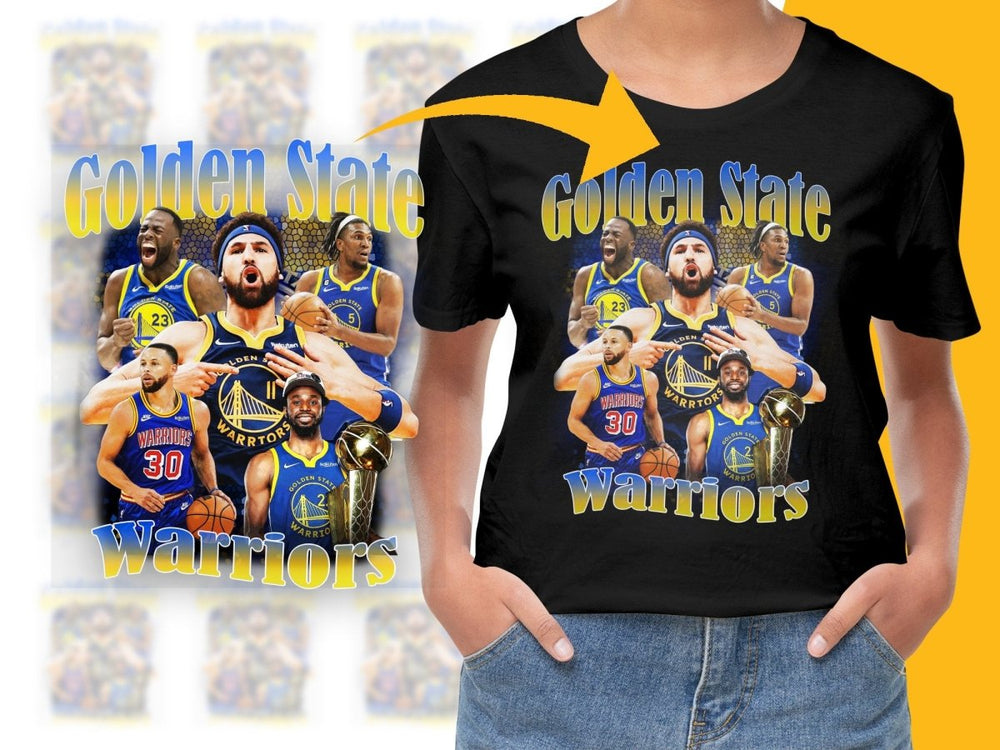 Golden State Warriors Basketball Champions Bootleg PNG File - Teepew