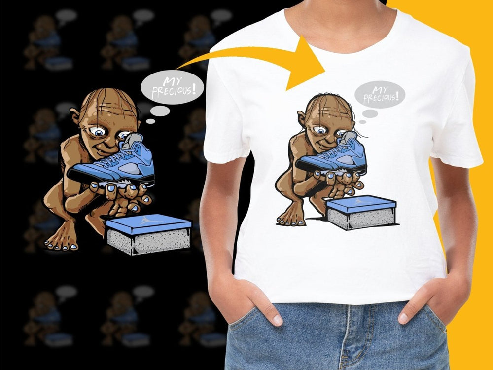 Gollum Obsessing Over Sneakers Graphic PNG File - Teepew