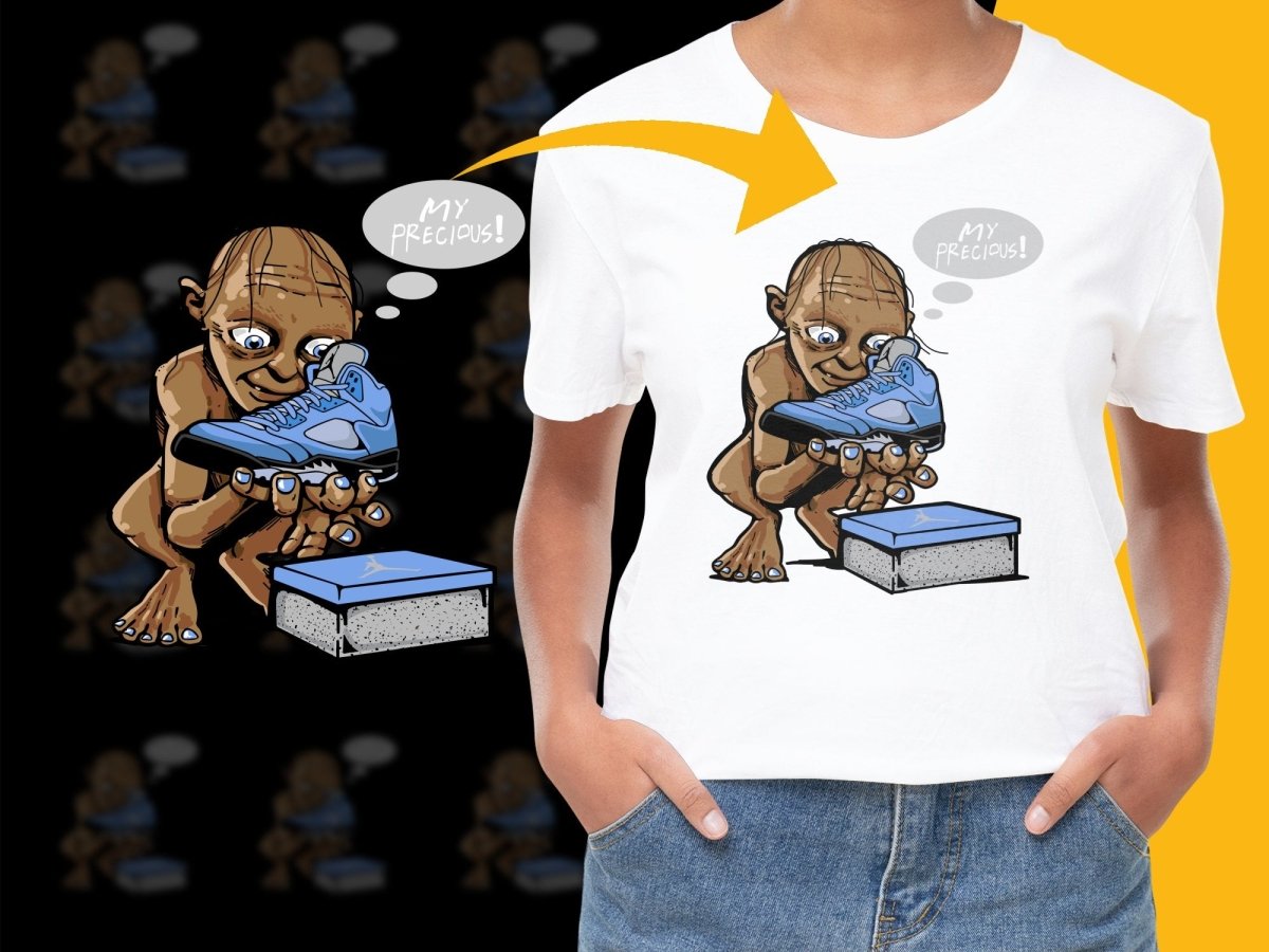 Gollum Obsessing Over Sneakers Graphic PNG File - Teepew