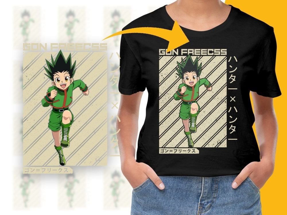 Gon Freecss Running Digital Poster Art Design - Teepew
