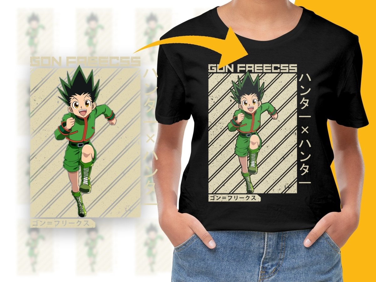 Gon Freecss Running Digital Poster Art Design - Teepew