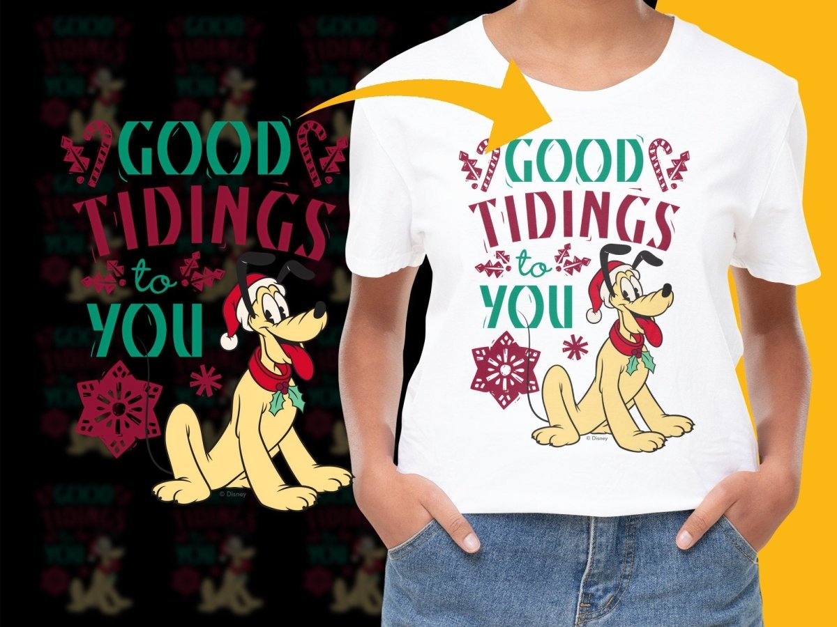 Good Tidings To You Disney Pluto Christmas PNG File - Teepew