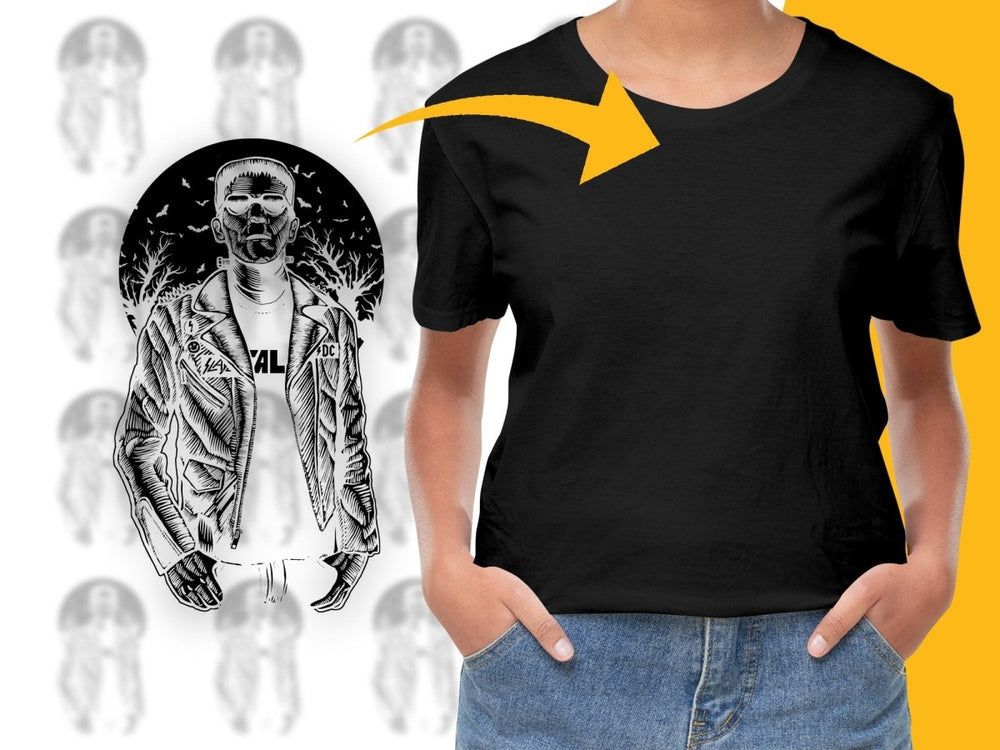 Gothic Punk work on Black and White PNG File - Teepew