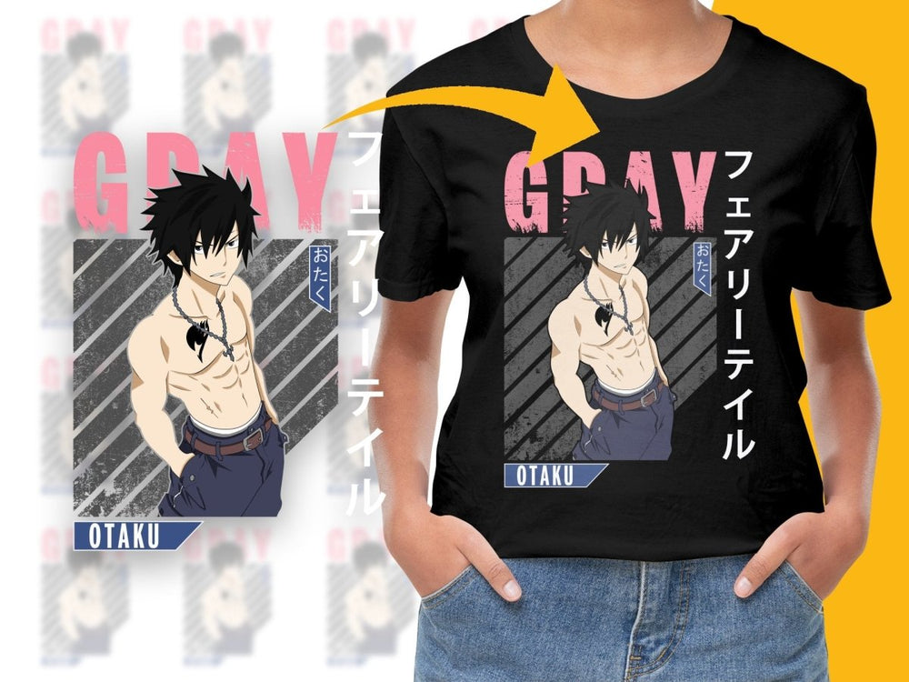 Gray Fullbuster Anime Character PNG Digital - Teepew