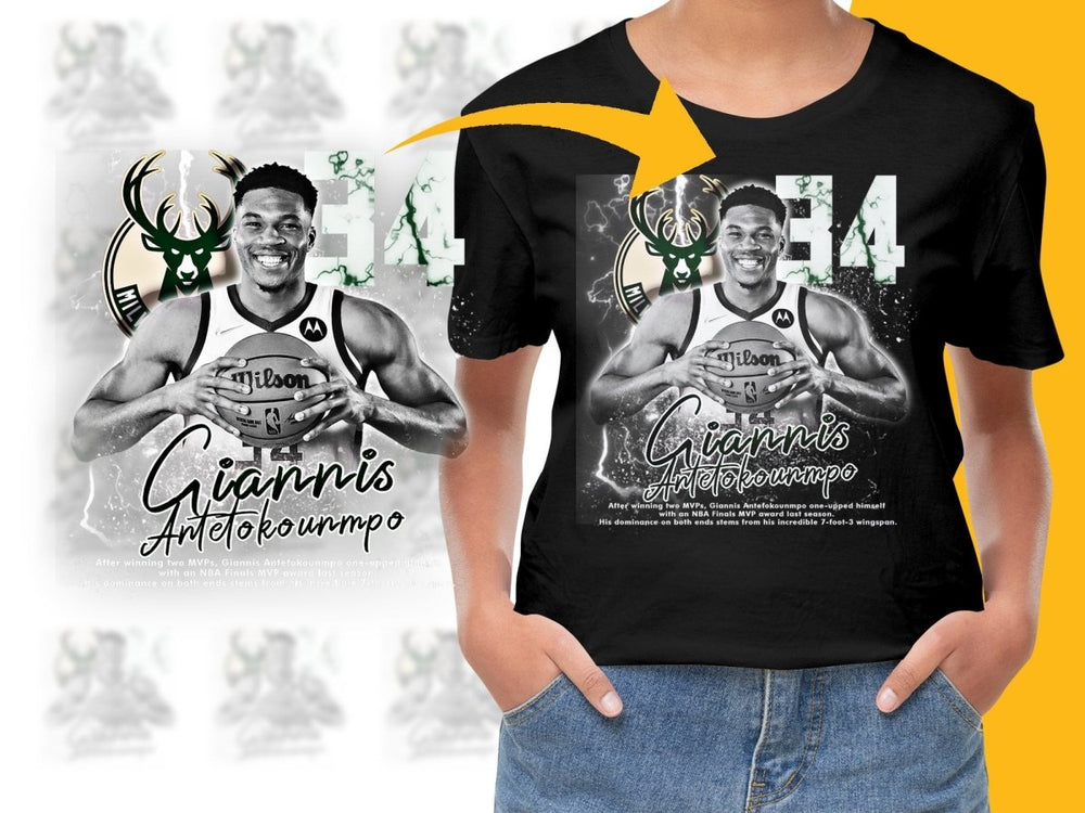 Gray Giannis Antetokounmpo Milwaukee Bucks Basketball Star Bootleg PNG File - Teepew