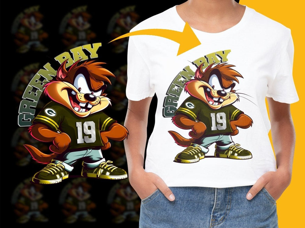 Green Bay 19 Character Theme Graphic Design PNG File - Teepew