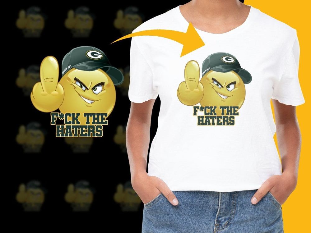 Green Bay F*ck The Haters Emoticon Graphic PNG File - Teepew