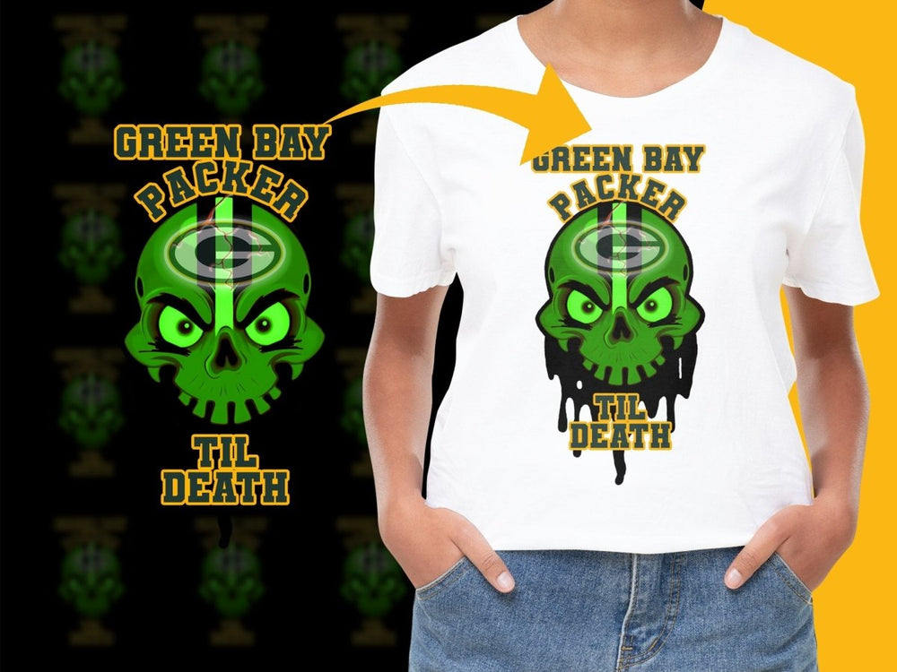 Green Bay Packer Til Death Graphic PNG File - Teepew